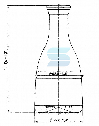 бутылка стеклянная п-34 200 мл «bell»